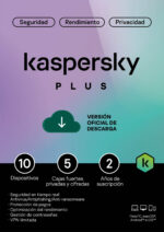 Kaspersky Plus 10 Dispositivos 24 Meses VPN ilimitado