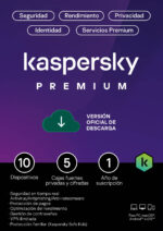 RENOVACION Kaspersky Premium 10 Dispositivos 12 Meses VPN ilimitado