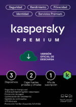 RENOVACION Kaspersky Premium 3 Dispositivos 12 Meses VPN ilimitado