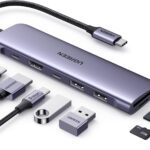 UGREEN  1071 USB C Hub for Laptop 7 in 1 Dock 4K HDMI, 100W PD Charging, USB-C & 2 USB-A 5Gbps Data Ports, SD/TF Card Reader