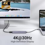 UGREEN 105 USB C Hub PD100W, 4K HDMI, 3 x USB A Data Ports USB C Adapter Multiport Adapter - Imagen 5