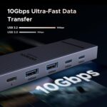 UGREEN Pro USB-C Hub 6 in 1 10Gbps 4K 60Hz HDMI, 100W Power Delivery - Imagen 3