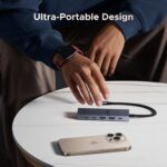 UGREEN Pro USB-C Hub 6 in 1 10Gbps 4K 60Hz HDMI, 100W Power Delivery - Imagen 5