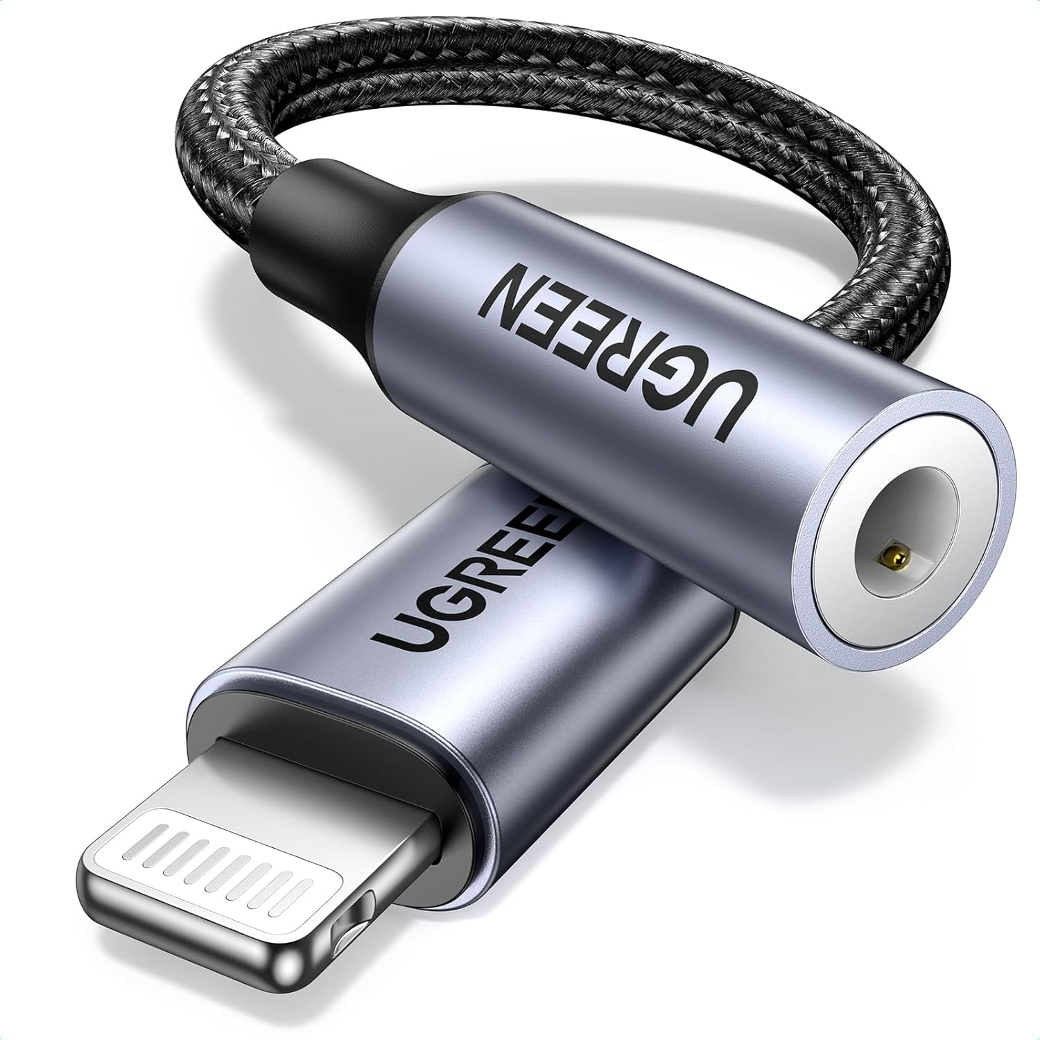 71kl6vUXNLL._AC_SL1500_ UGREEN Headphone Adapter for iPhone Lightning to 3.5mm Adapter Apple MFi Certified Lightning Aux Audio Jack Dongle - Imagen 1