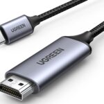 UGREEN USB C to HDMI Cable (4K@60Hz) 6.6FT, Type C to HDMI Adapter Thunderbolt 4/3 to HDMI for Home Office