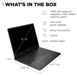 HP OMEN - League of Legends Ltd Ed 16" 2K Gaming Laptop - Intel Core i7 14650HX - 32GB Memory - NVIDIA GeForce RTX 5060 - 1TB SSD - Shadow Black - Imagen 9