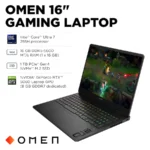 HP OMEN - 16" 2K 144Hz Gaming Laptop - Intel Core Ultra 7 255H w/ AI Boost 2025 - 16GB Memory - NVIDIA GeForce RTX 5060 - 1TB SSD - Shadow Black - Imagen 3